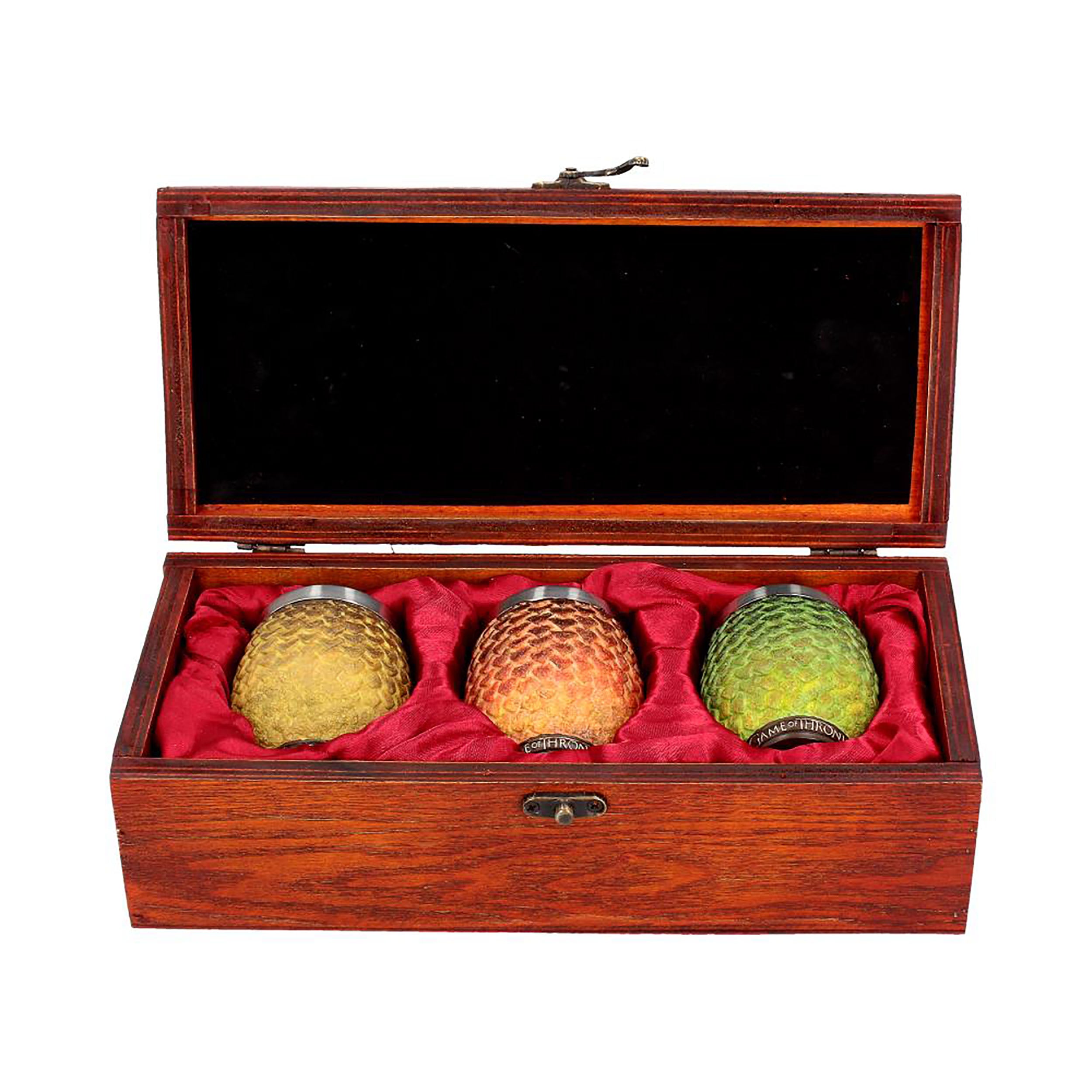 Game Of popular Thrones 3 Dragon Eggs In Wooden Box